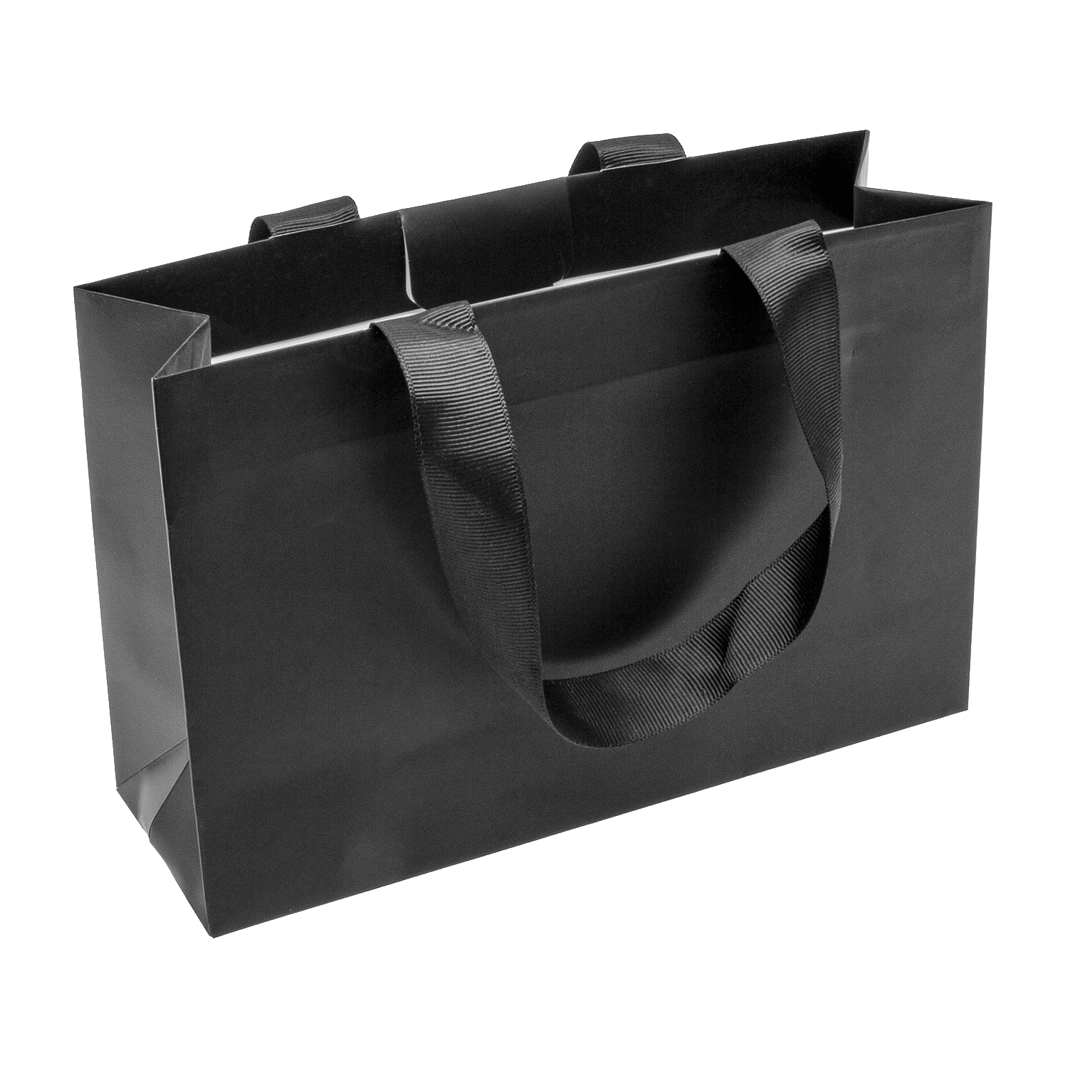 Elegante Tragetasche mit Seidenband und Klebestreifen