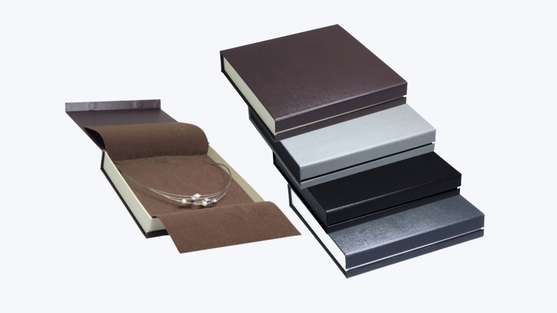 Serie 0735 LINE.<br>Unsere Kartonetuis mit Magnetverschluss.