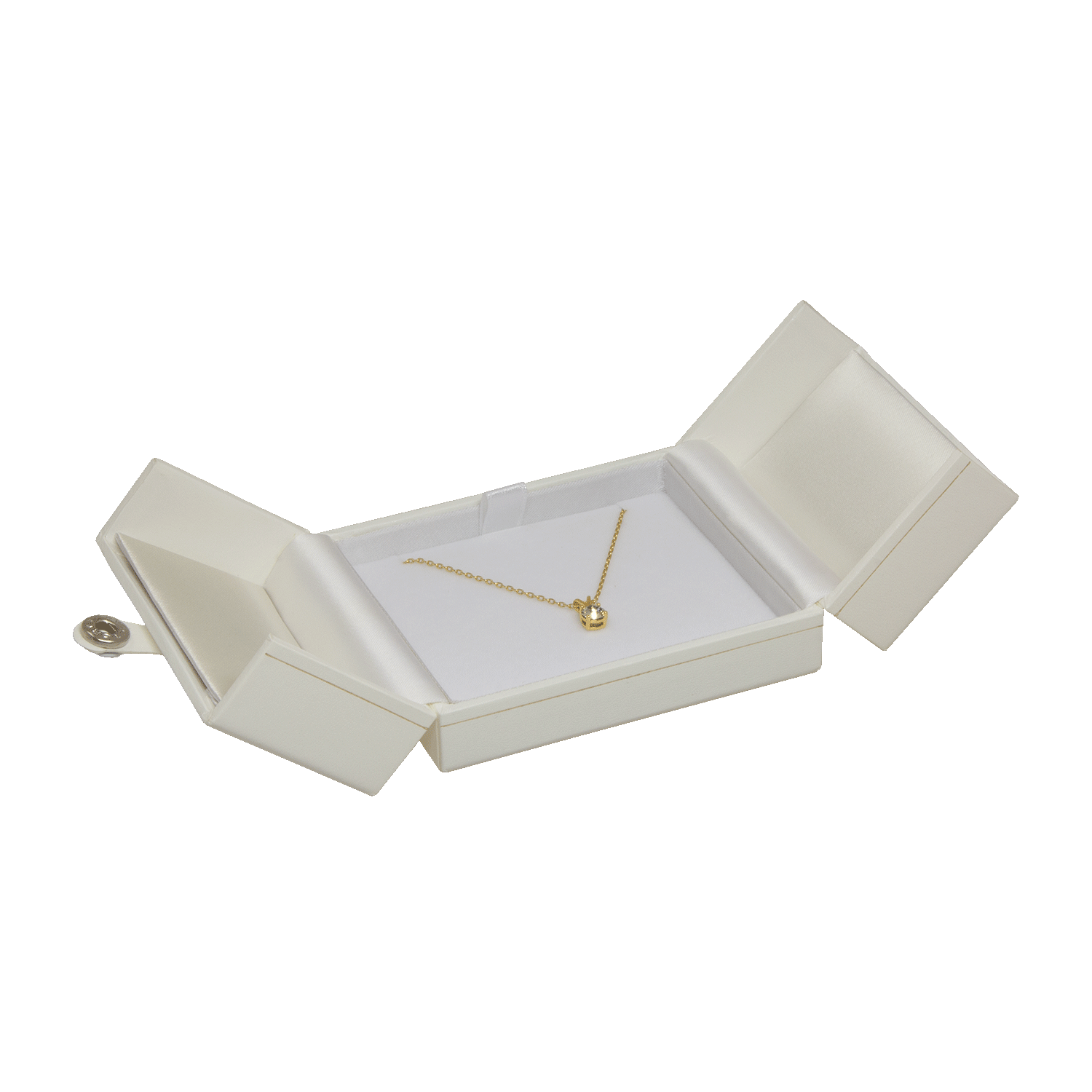 Weiße Schmucketuis für Kettenanhänger - Ohrringe